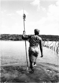Cedric Nunn, Fishing in the age-old traditional way of the Tonga people of Kosi Bay, KwaZulu-Natal, 1988_2016 &copy;Cedric Nunn