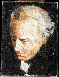 Immanuel Kant, 2008, &Ouml;l auf Leinwand, 40 x 30 cm